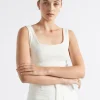 Woman Seed Heritage T-Shirts & Tops-Square Neck Rib Tank