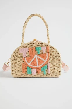 Girl Seed Heritage Bags-Straw Convertible Backpack