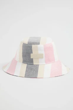 Woman Seed Heritage Hats & Gloves-Stripe Bucket Hat