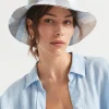 Woman Seed Heritage Hats & Gloves-Stripe Bucket Hat