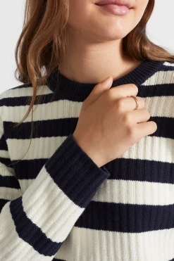 Teen Girl Seed Heritage Knitwear & Sweaters-Stripe Rib Knit