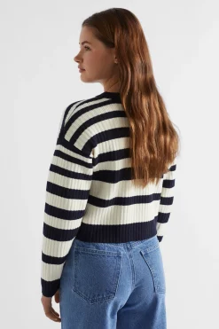 Teen Girl Seed Heritage Knitwear & Sweaters-Stripe Rib Knit