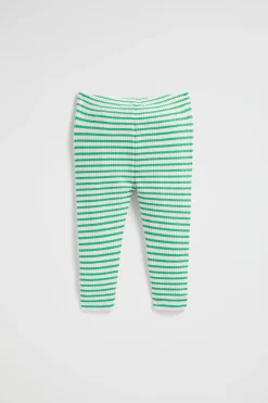 Baby Girl Seed Heritage Pants-Stripe Rib Legging
