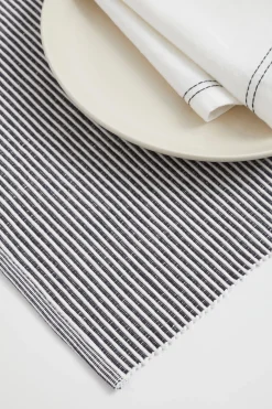 Seed Heritage Kitchen & Dining-Stripe Rib Placemat Set Of 4