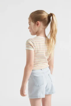 Girl Seed Heritage T-Shirts & Tops-Stripe Rib Tee