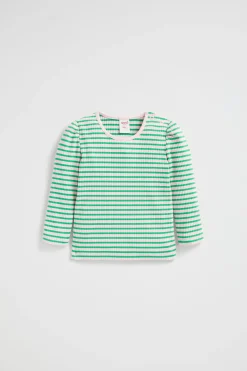 Baby Girl Seed Heritage T-Shirts & Tops-Stripe Rib Top