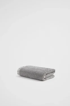 Seed Heritage Bathroom-Stripe Textured Hand Towel