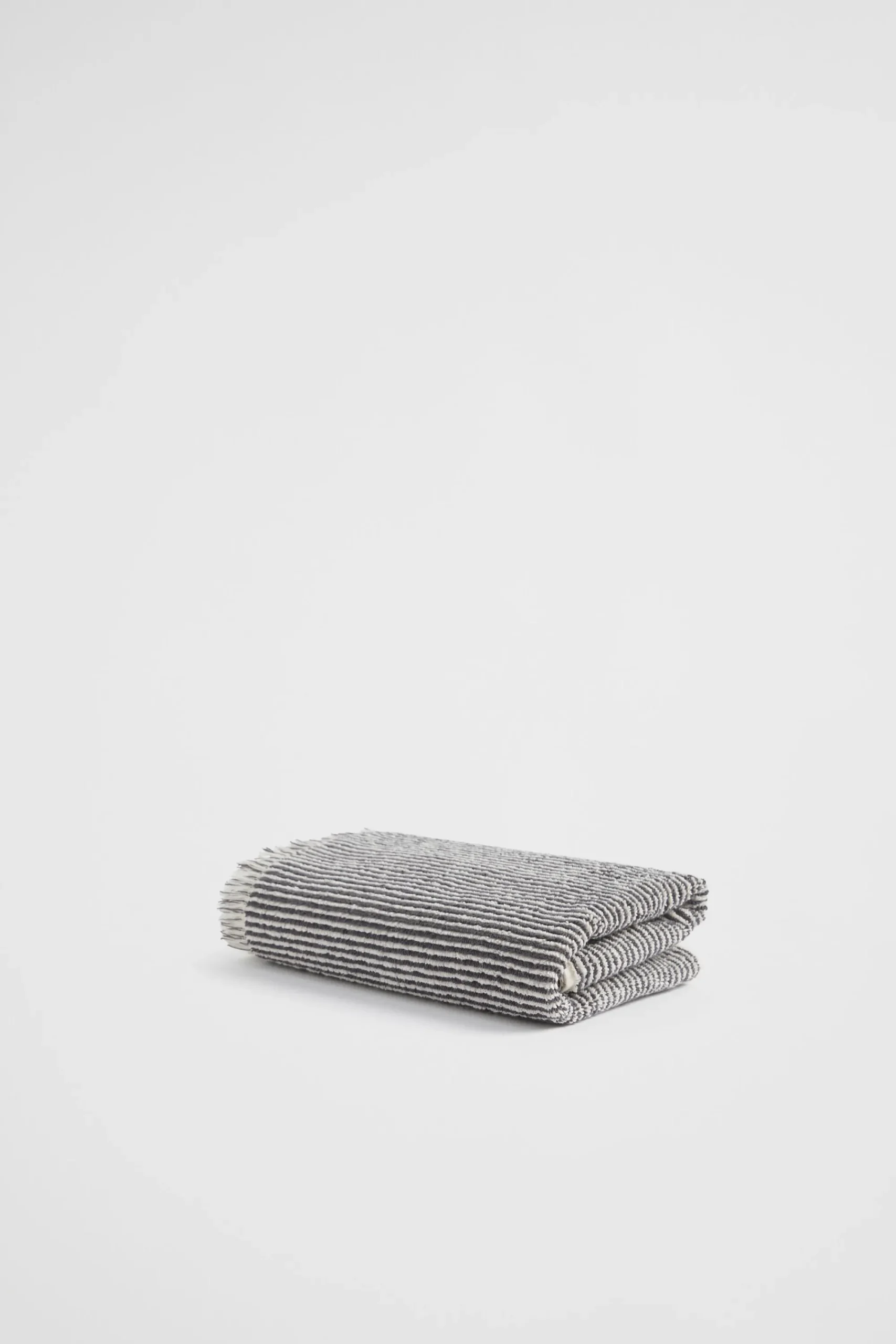 Seed Heritage Bathroom-Stripe Textured Hand Towel