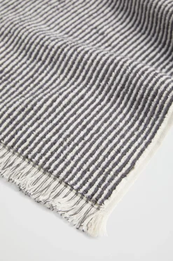 Seed Heritage Bathroom-Stripe Textured Hand Towel