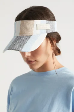 Woman Seed Heritage Hats & Gloves-Stripe Visor