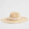Woman Seed Heritage Hats & Gloves-Stripe Wide Brim Panama