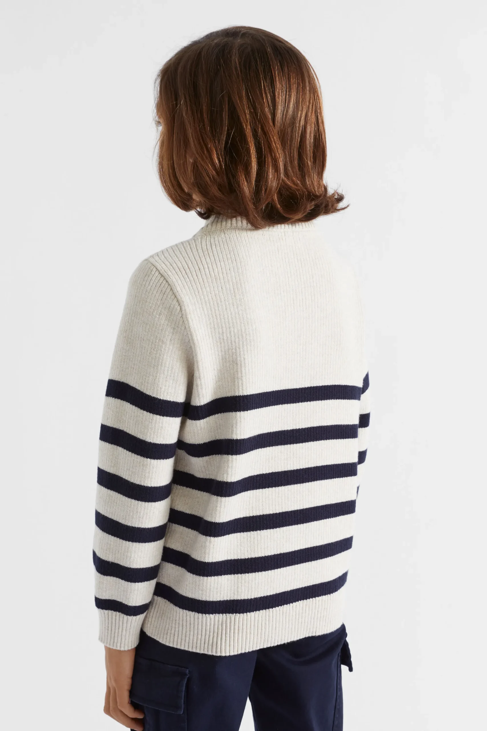 Boy Seed Heritage Knitwear & Sweaters-Stripe Zip Knit