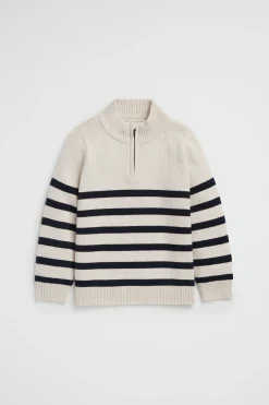Boy Seed Heritage Knitwear & Sweaters-Stripe Zip Knit