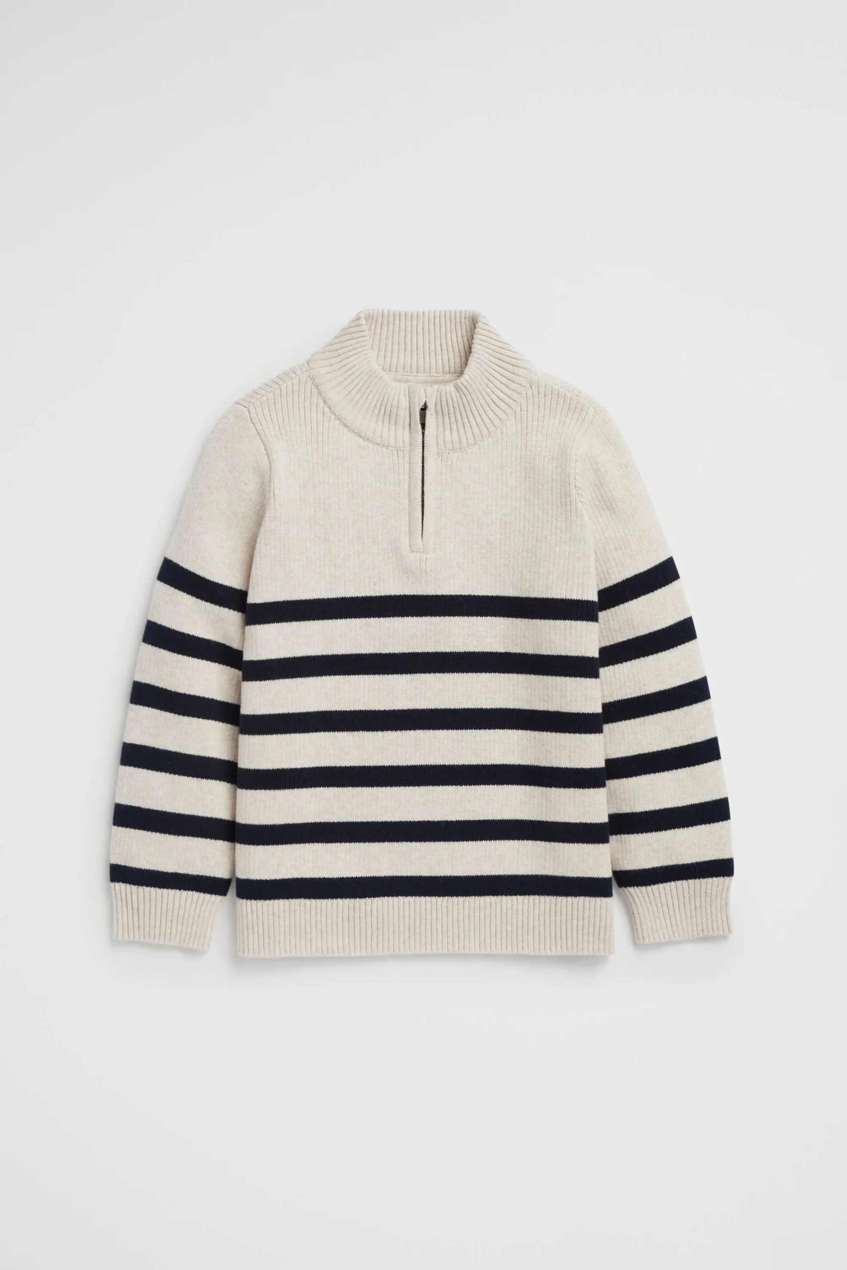 Boy Seed Heritage Knitwear & Sweaters-Stripe Zip Knit