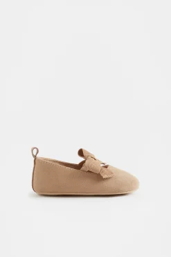 Baby Girl Seed Heritage Pre-Walkers-Suede Ribbon Mary Jane Pre Walker