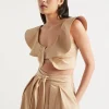 Woman Seed Heritage T-Shirts & Tops-Tailored Flounce Bodice