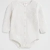 Newborn Seed Heritage Knitwear & Sweaters-Textured Knit Romper