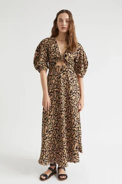 Woman Seed Heritage Dresses-Tie Front Dress