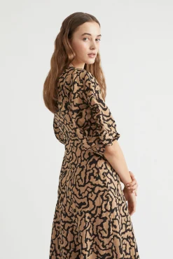 Woman Seed Heritage Dresses-Tie Front Dress