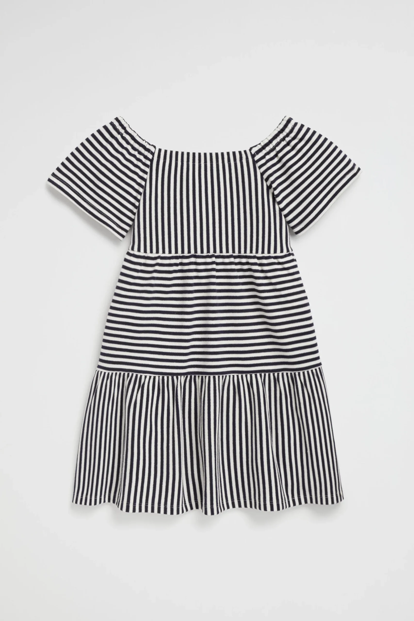 Girl Seed Heritage Dresses-Tiered Stripe Dress