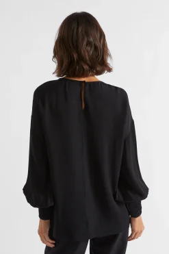 Woman Seed Heritage T-Shirts & Tops-Twill Billow Blouse