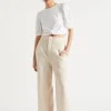 Woman Seed Heritage T-Shirts & Tops-Twist Front Blouson Sleeve Top