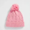 Baby Girl Seed Heritage Beanies-Twisted Cable Beanie