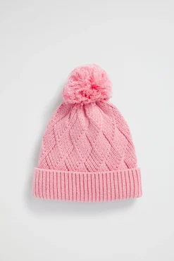 Baby Girl Seed Heritage Beanies-Twisted Cable Beanie