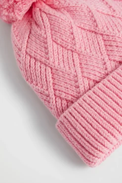 Baby Girl Seed Heritage Beanies-Twisted Cable Beanie