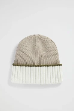 Woman Seed Heritage Hats & Gloves-Two Tone Rib Knit Beanie
