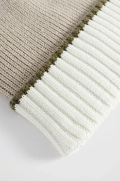 Woman Seed Heritage Hats & Gloves-Two Tone Rib Knit Beanie