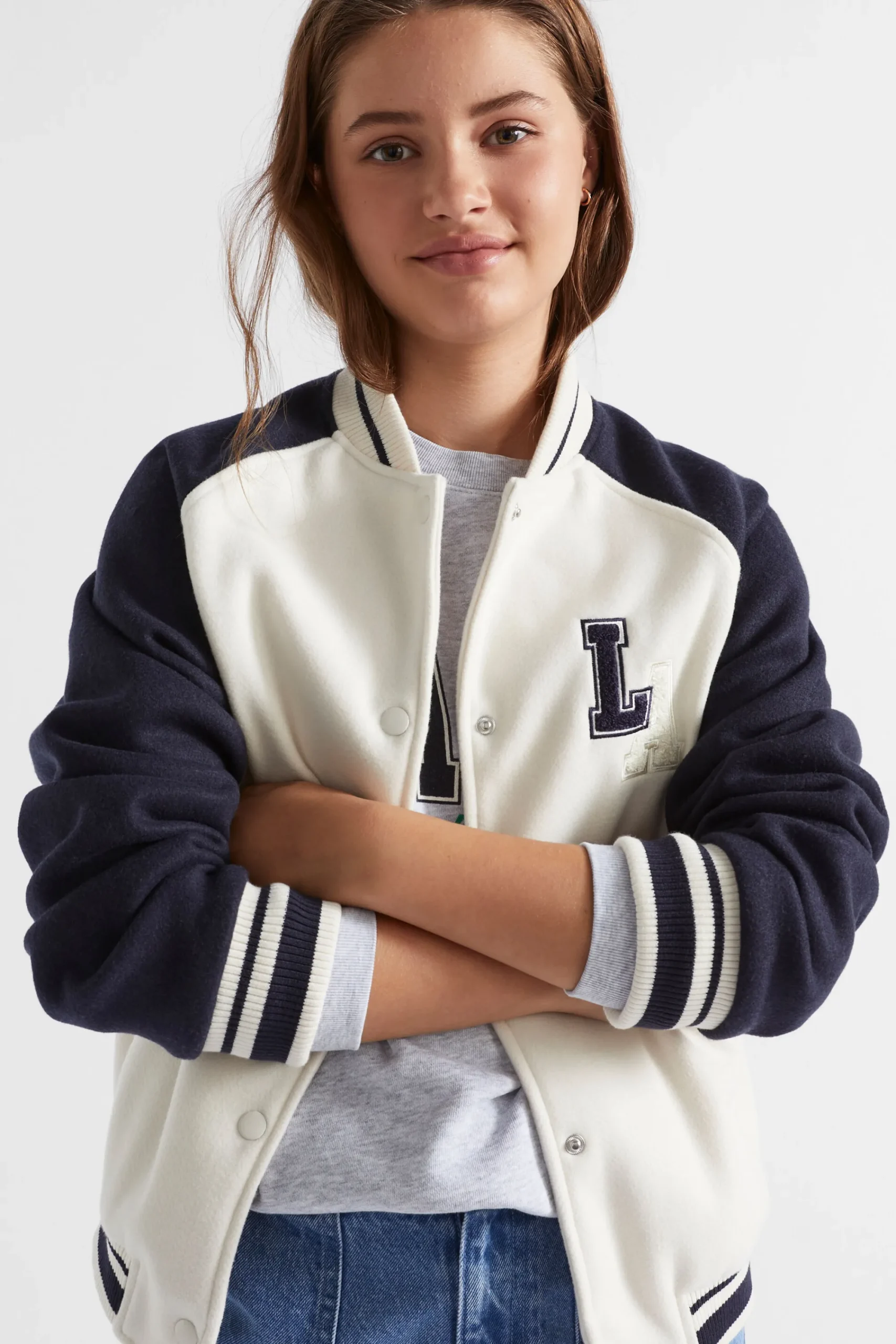 Teen Girl Seed Heritage Jackets & Vests-Varsity Bomber