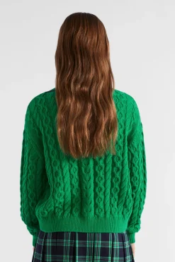 Teen Girl Seed Heritage Knitwear & Sweaters-V-Neck Cable Knit