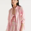 Woman Seed Heritage T-Shirts & Tops-Voile Floral Oversized Shirt