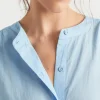 Woman Seed Heritage T-Shirts & Tops-Voile Gathered Shirt