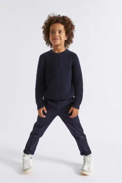 Boy Seed Heritage Knitwear & Sweaters-Waffle Crew Knit
