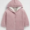 Newborn Seed Heritage Knitwear & Sweaters-Waffle Knit Sherpa Hoodie