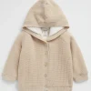 Newborn Seed Heritage Knitwear & Sweaters-Waffle Knit Sherpa Hoodie