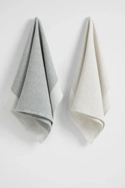 Seed Heritage Kitchen & Dining-Waffle Teatowel Set Of Two