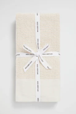 Seed Heritage Kitchen & Dining-Waffle Teatowel Set Of Two