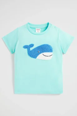 Baby Boy Seed Heritage T-Shirts & Tops-Whale Tee