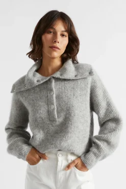Woman Seed Heritage Knitwear & Sweaters-Wide Collared Knit