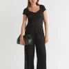 Woman Seed Heritage Pants-Wide Leg Elasticated Pant