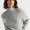 Woman Seed Heritage Knitwear & Sweaters-Wool Blend Mock Neck Knit