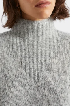 Woman Seed Heritage Knitwear & Sweaters-Wool Blend Mock Neck Knit