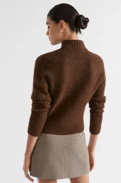 Woman Seed Heritage Knitwear & Sweaters-Wool Blend Mock Neck Knit