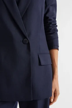Woman Seed Heritage Jackets & Vests-Wool Blend Relaxed Blazer