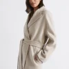Woman Seed Heritage Jackets & Vests-Wool Blend Relaxed Coat
