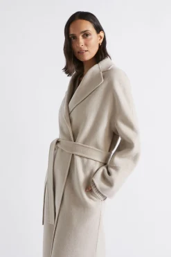 Woman Seed Heritage Jackets & Vests-Wool Blend Relaxed Coat