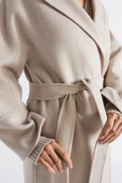 Woman Seed Heritage Jackets & Vests-Wool Blend Relaxed Coat